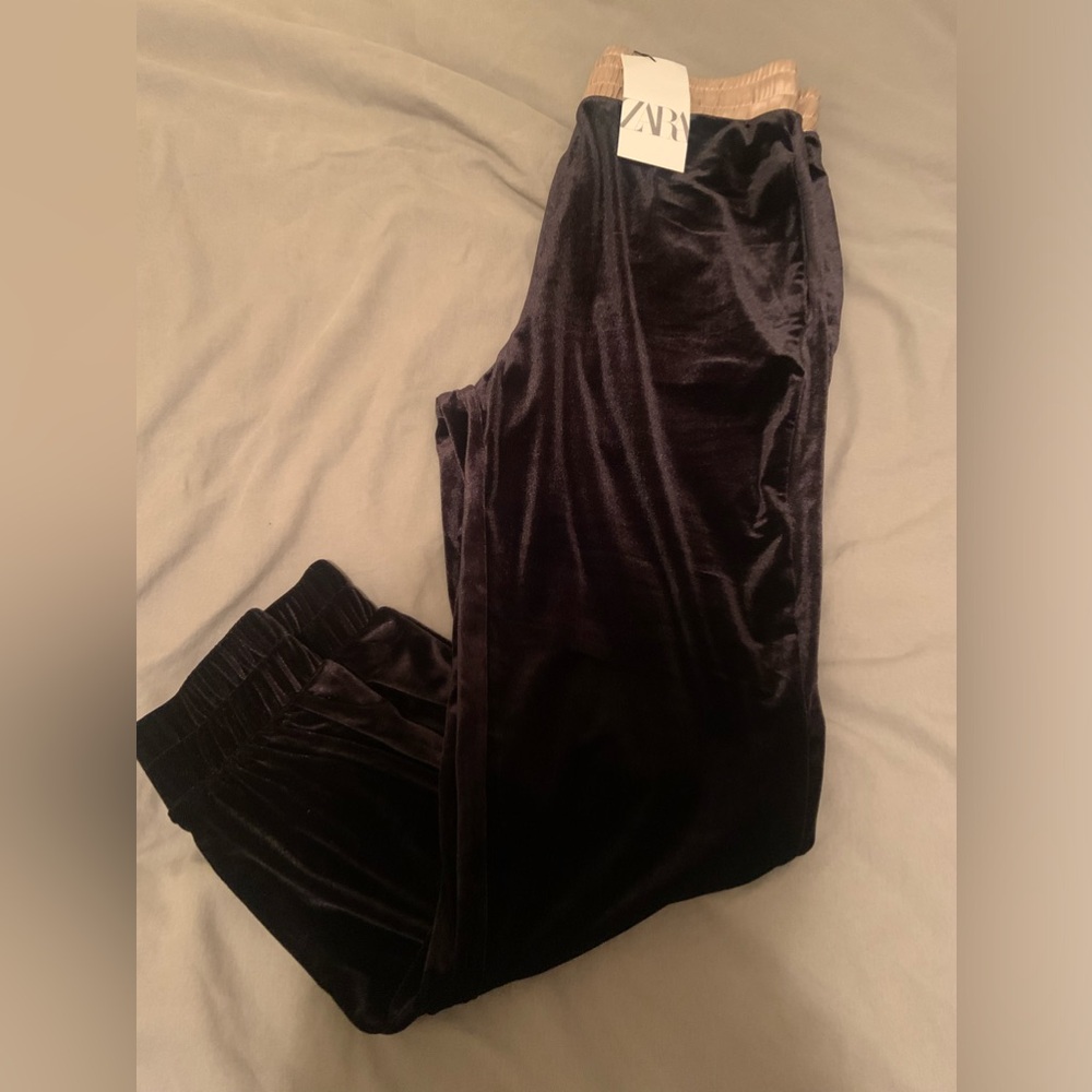 ZARA VELVET JOGGERS
